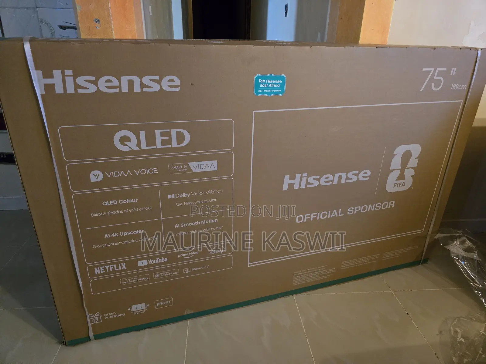 Hisense 75” Qled Smart Frameless -75 Q6qken(2026)
