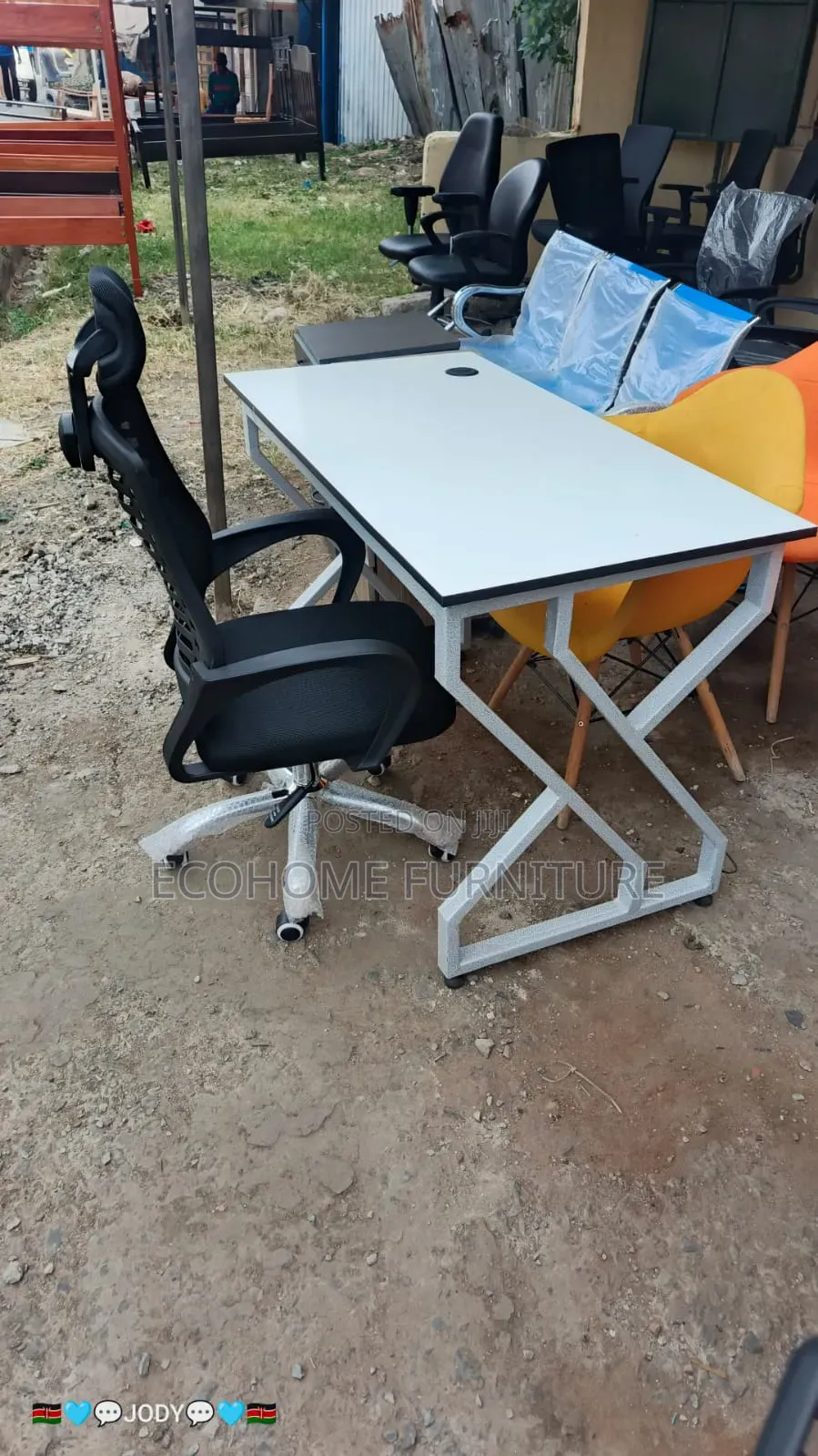 Metallic Home Study Desk With Cable Management Cromet