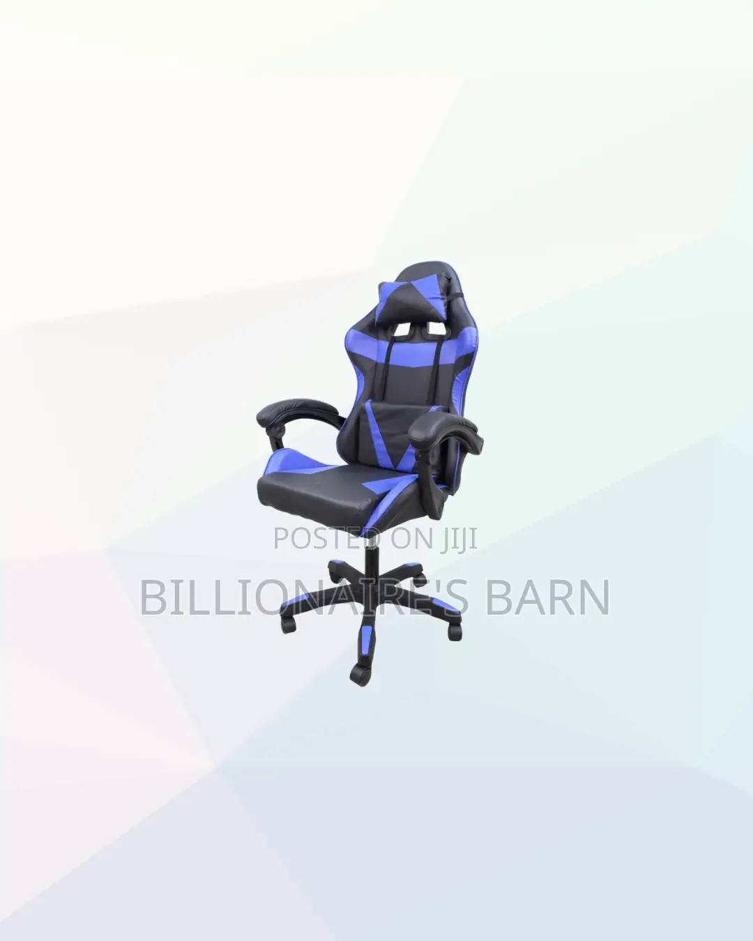 Blue Racing Gaming Chair Ergonomic Support for Professional Workspaces