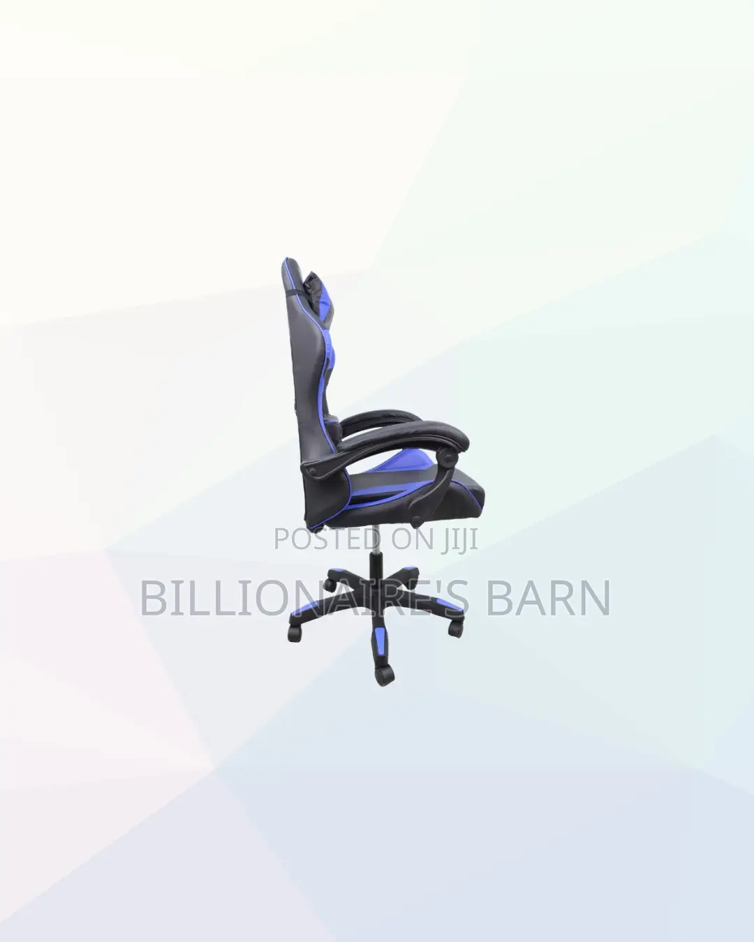 Blue Racing Gaming Chair Ergonomic Support for Professional Workspaces