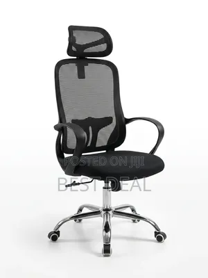 Office Chair: Headrest Swivel With Highback