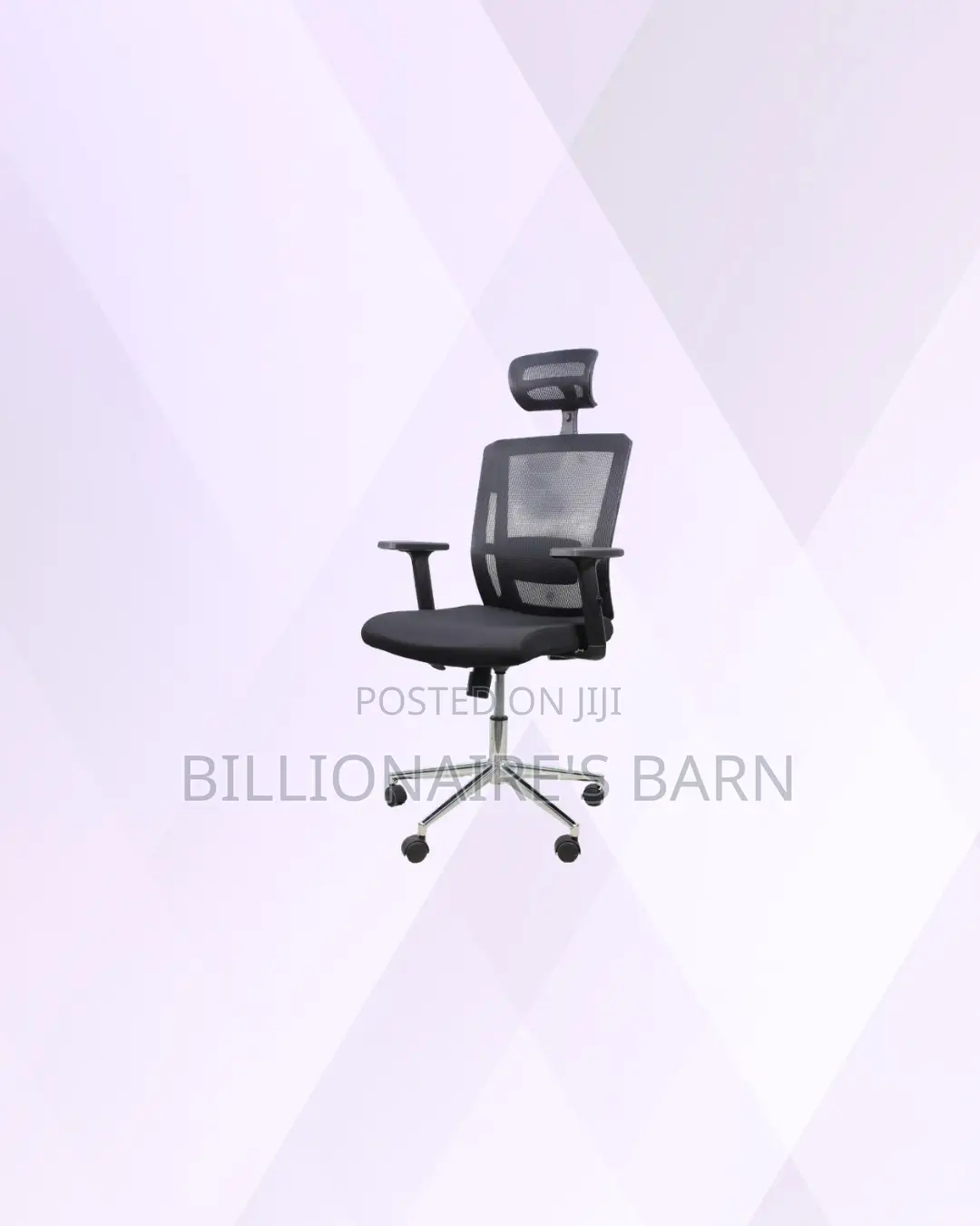Practical Black Mesh Office Chair With Headrest for Smooth Daily Tasks
