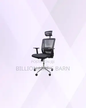 Practical Black Mesh Office Chair With Headrest for Smooth Daily Tasks