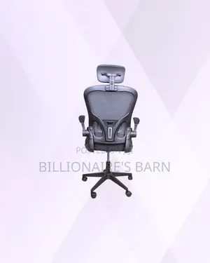Grey Ergonomic Office Chair With Headrest for Smooth Daily Tasks