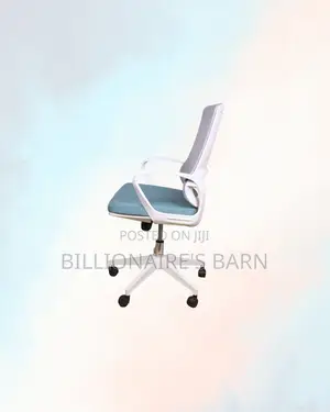 Practical White Mid Back Mesh Office Chair for Smooth Daily Tasks