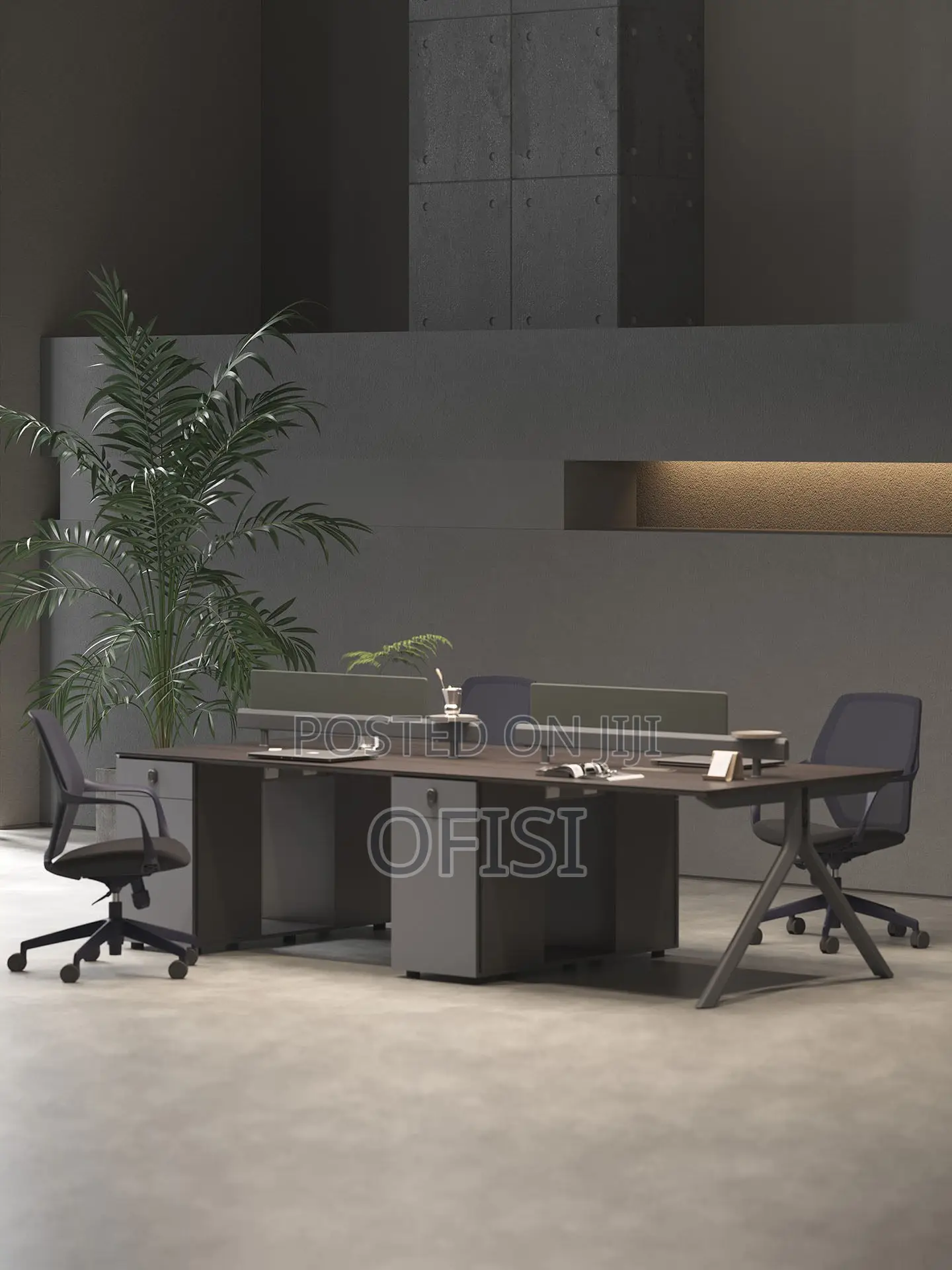 Office Workstation; 4-Person High-End Office Workstation