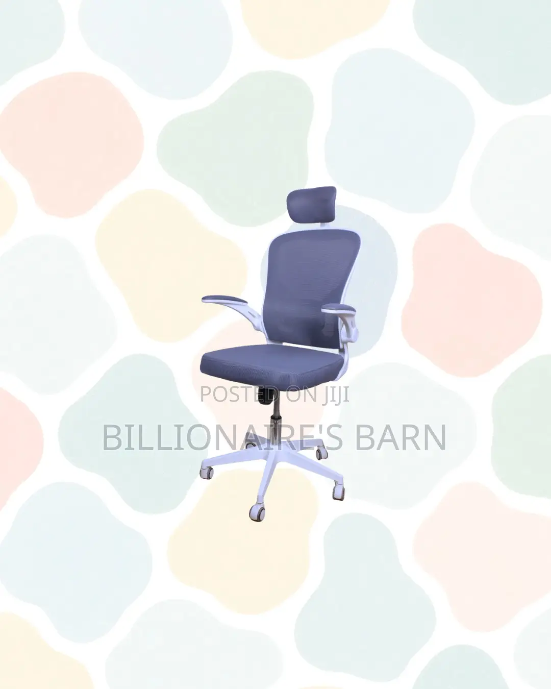 White Ergonomic Office Chair With Headrest for Smooth Daily Tasks