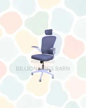 White Ergonomic Office Chair With Headrest for Smooth Daily Tasks