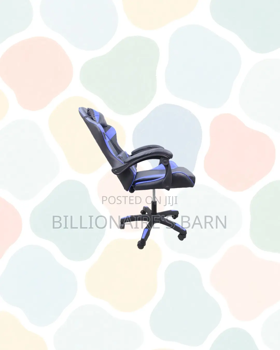 Practical Blue Racing Gaming Chair Ergonomic Support for Smooth Tasks