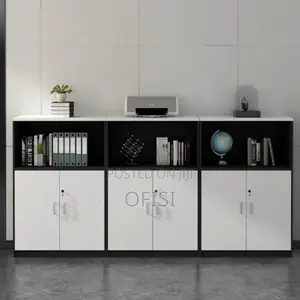 Office Cabinet; 6 Door Wooden Credenza Office Cabinet