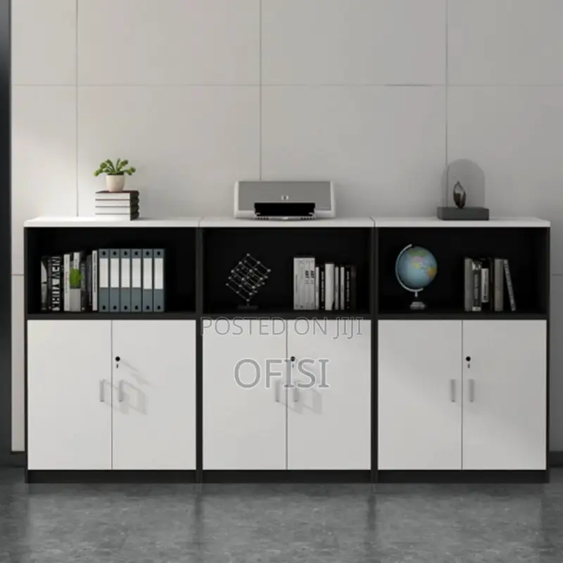 Office Cabinet; 6 Door Wooden Credenza Office Cabinet