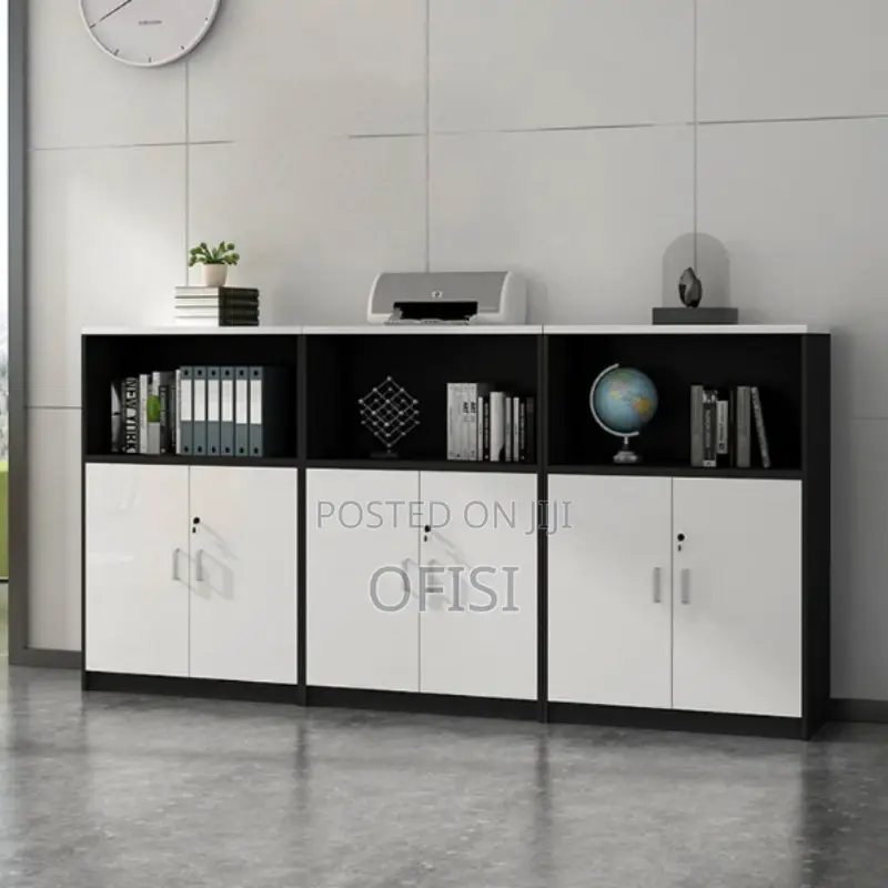 Office Cabinet; 6 Door Wooden Credenza Office Cabinet