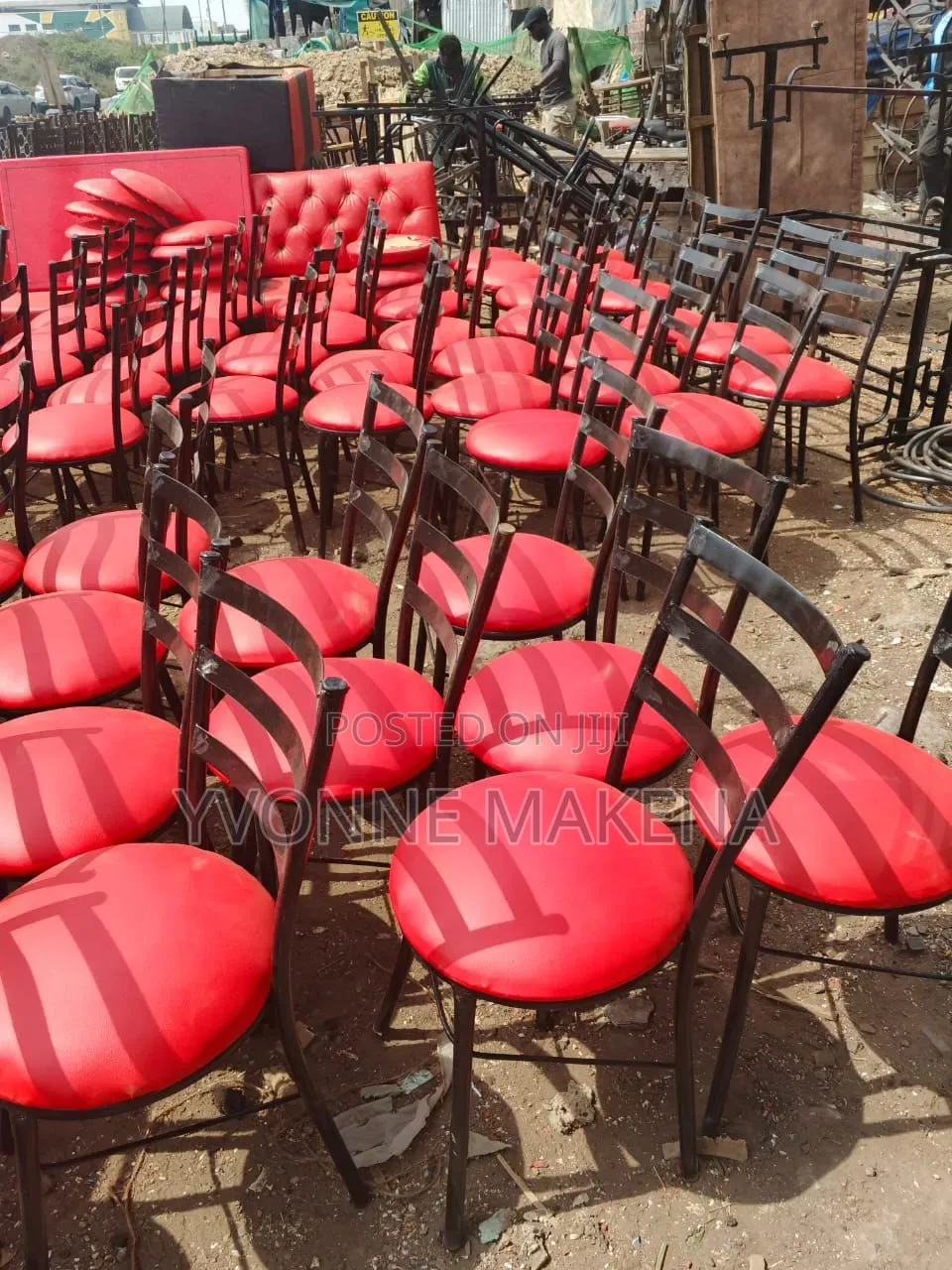 High Counter Flat Chairs
