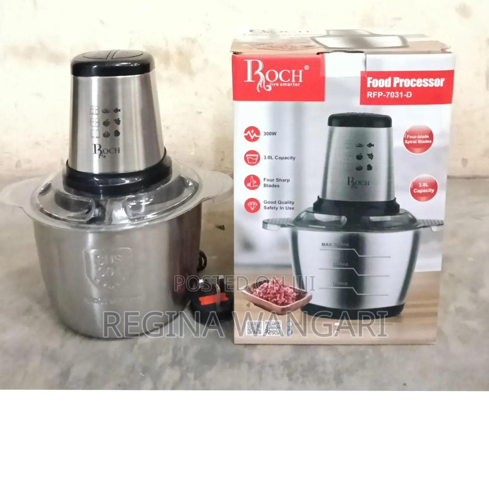 3 Litres Roch Food Processor At 2100