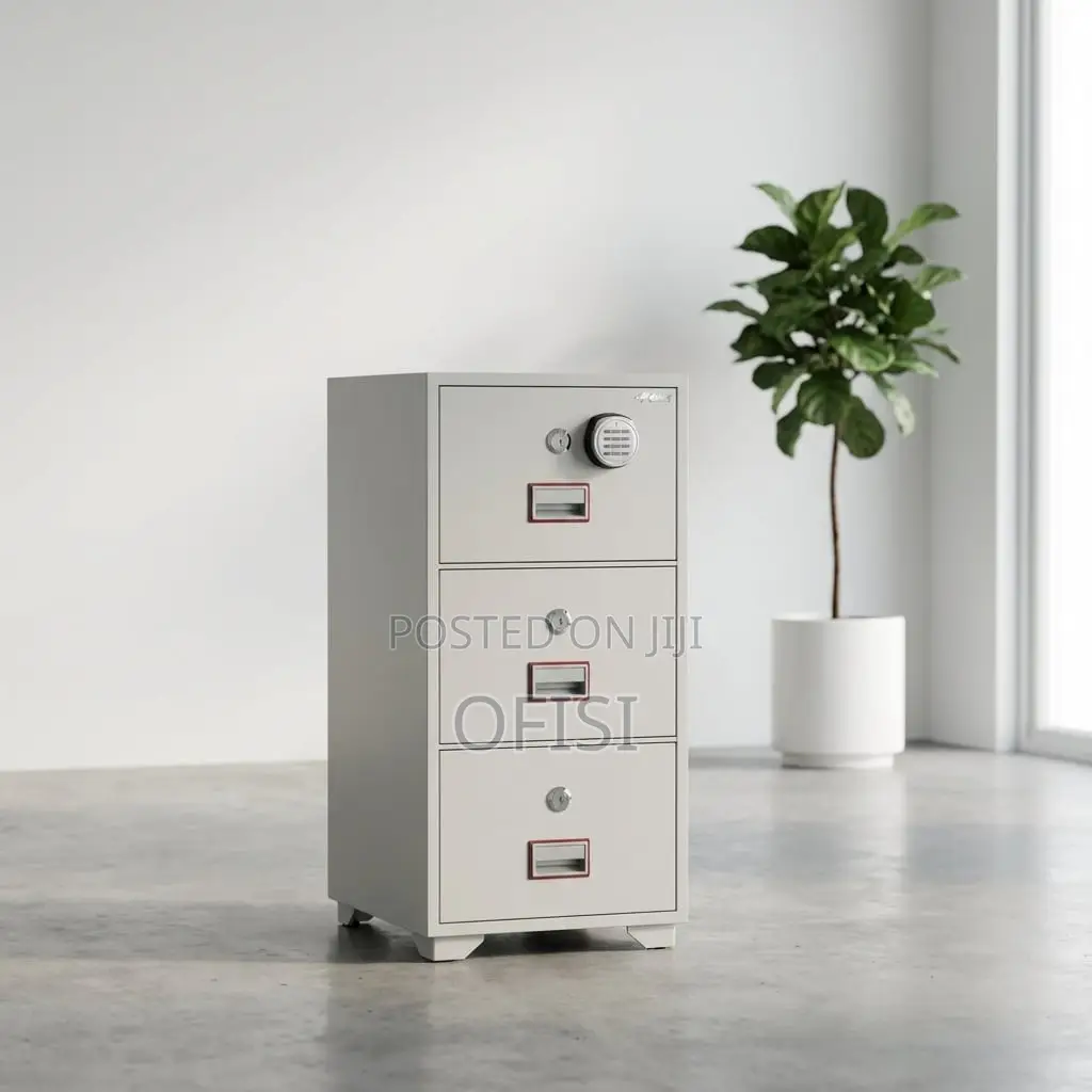 Office Cabinet; 3 Drawer Metallic Digital Lock Office Cabinet