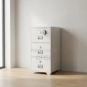 Office Cabinet; 3 Drawer Metallic Digital Lock Office Cabinet
