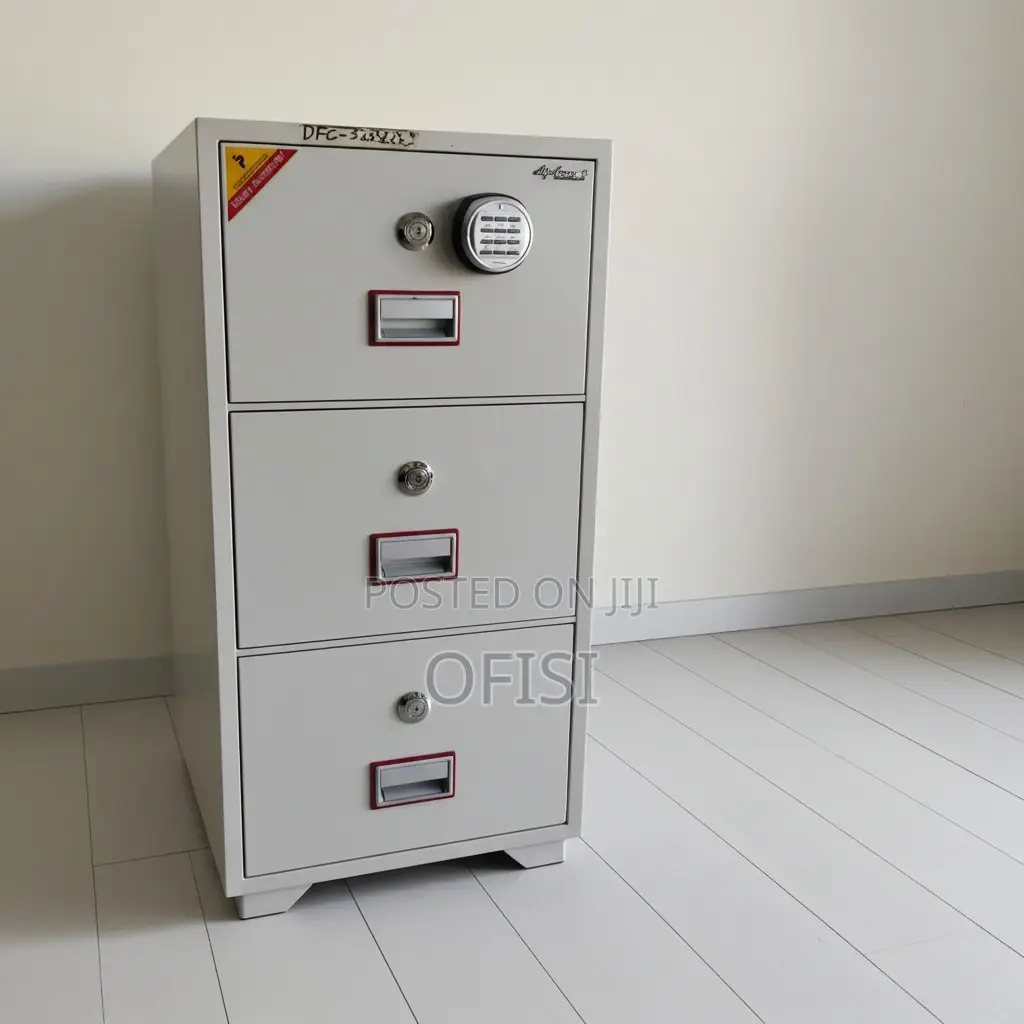 Office Cabinet; 3 Drawer Metallic Digital Lock Office Cabinet