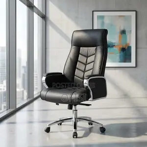 Office Chair; Ergonomic Executive Leather Office Chair