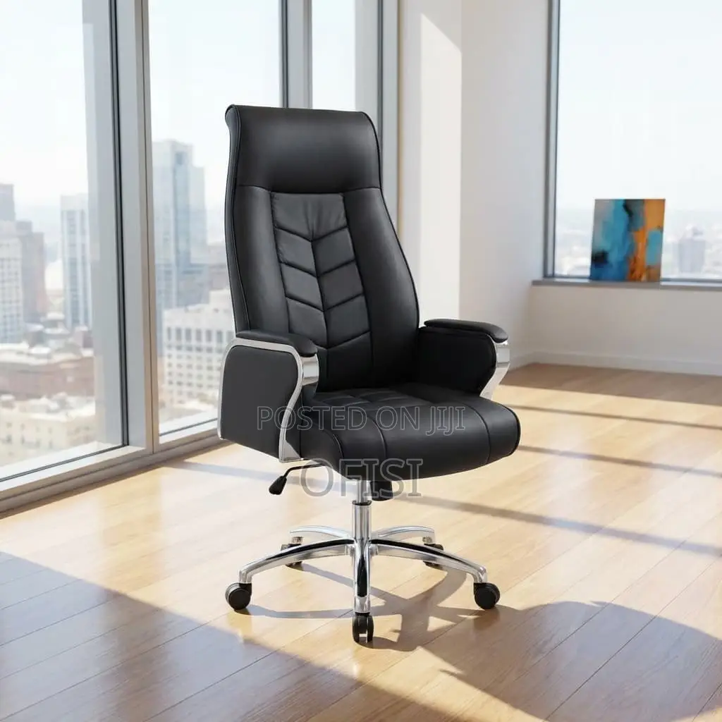 Office Chair; Ergonomic Executive Leather Office Chair