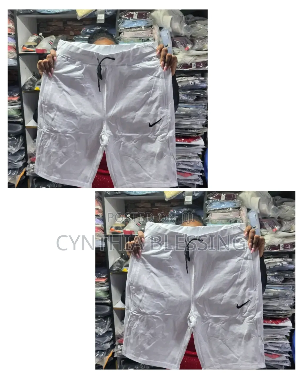 Fashion White Sweat Shorts_010