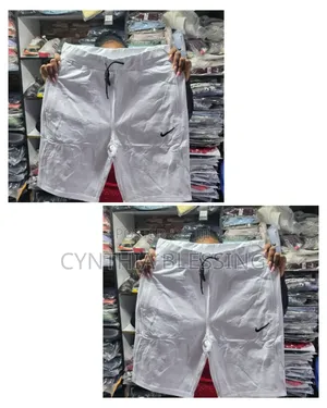 Fashion White Sweat Shorts_010
