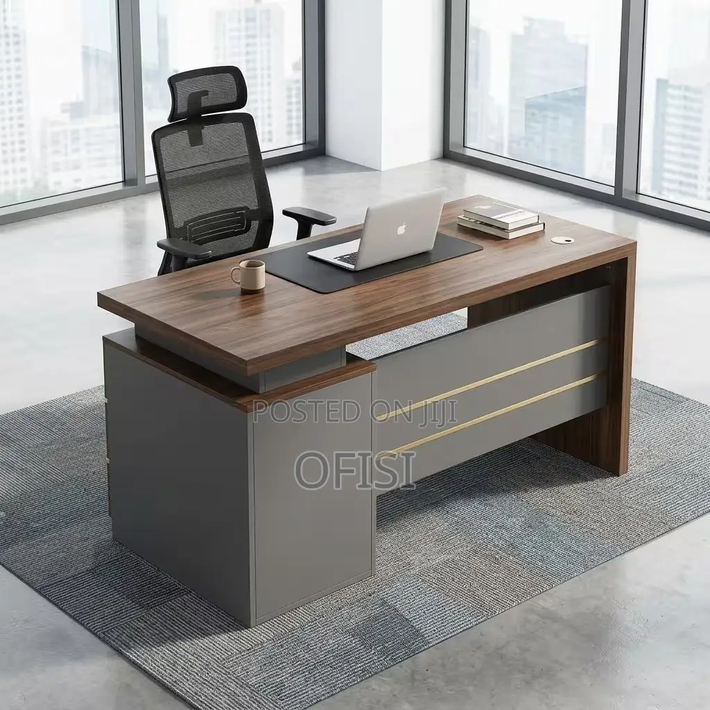 Office Desk; Office Executive Staff Desk With Drawers