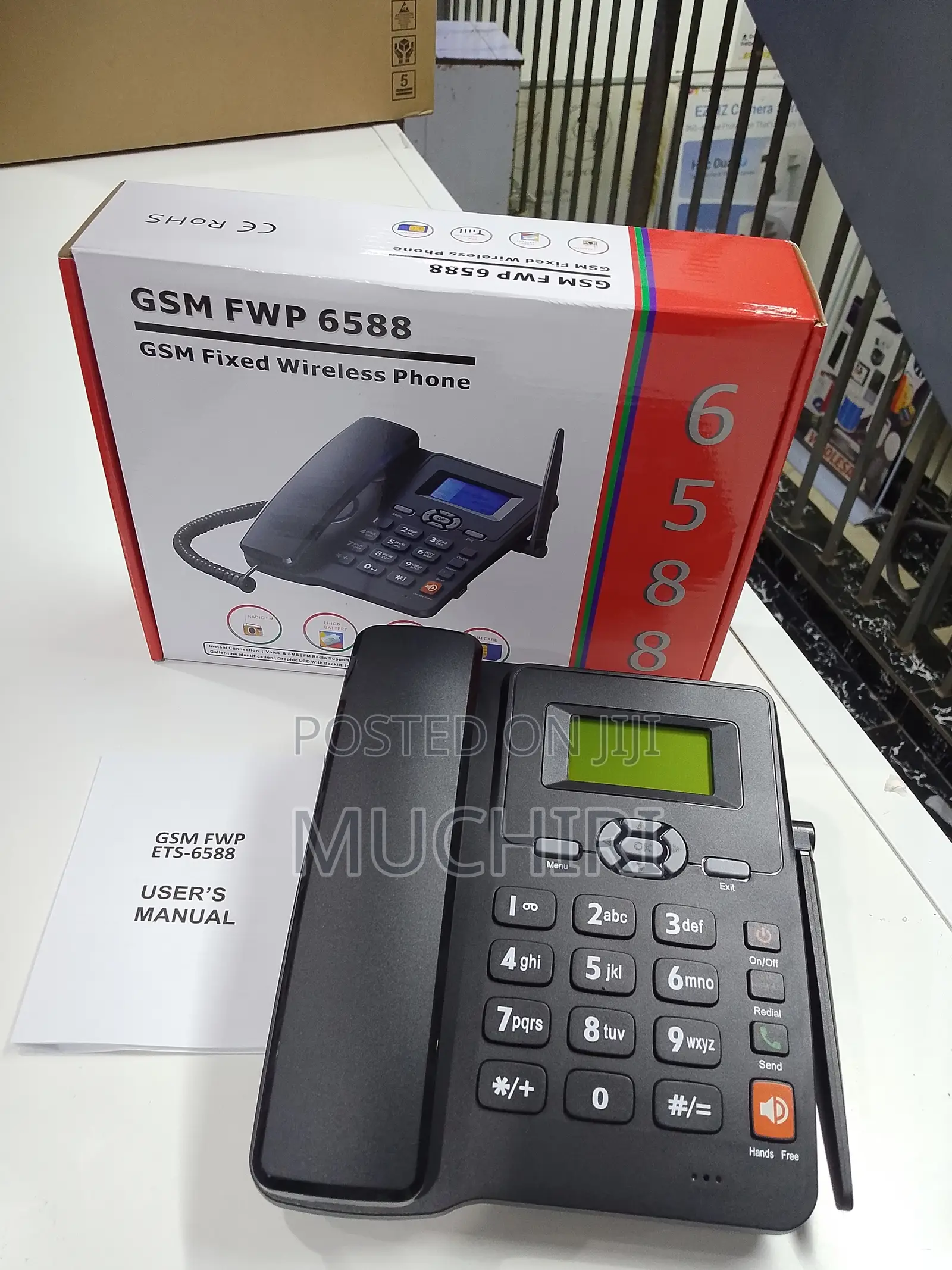 New GSM Office /Home Deskphone Black Deskphone