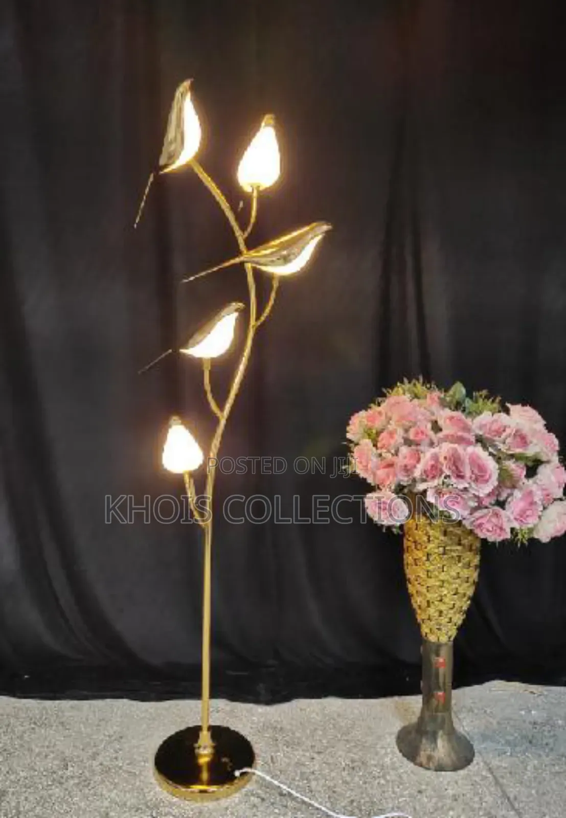 Elegant Bird Themed Floor Lamp