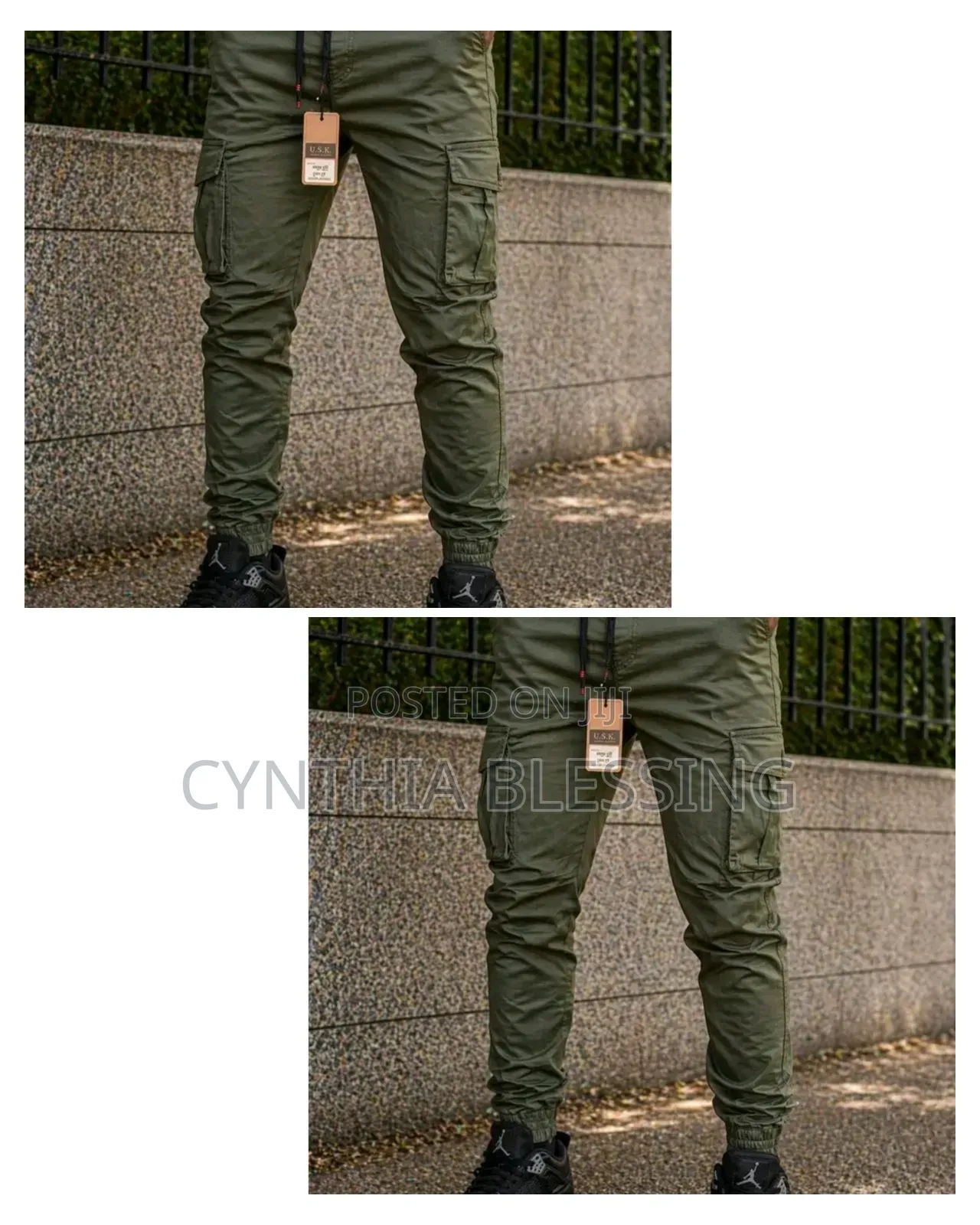 Fashion Cargo Trousers _Green