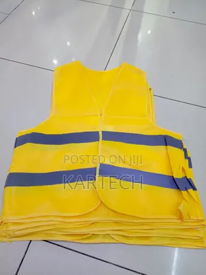 Fluorescent Yellow Reflective Work Vest – High Visibility Ppe
