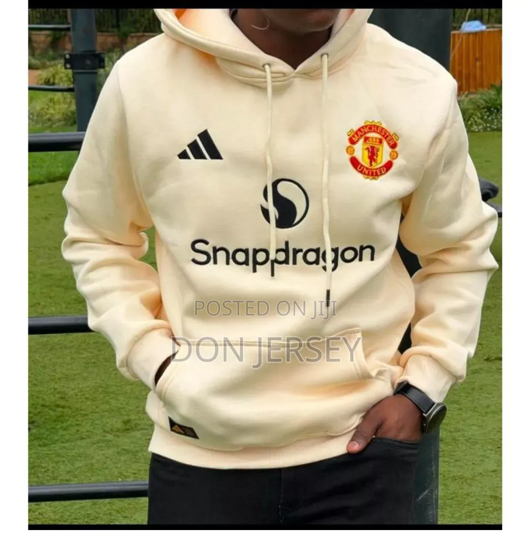 Heavy Original Manchester United Hoodie - Beige