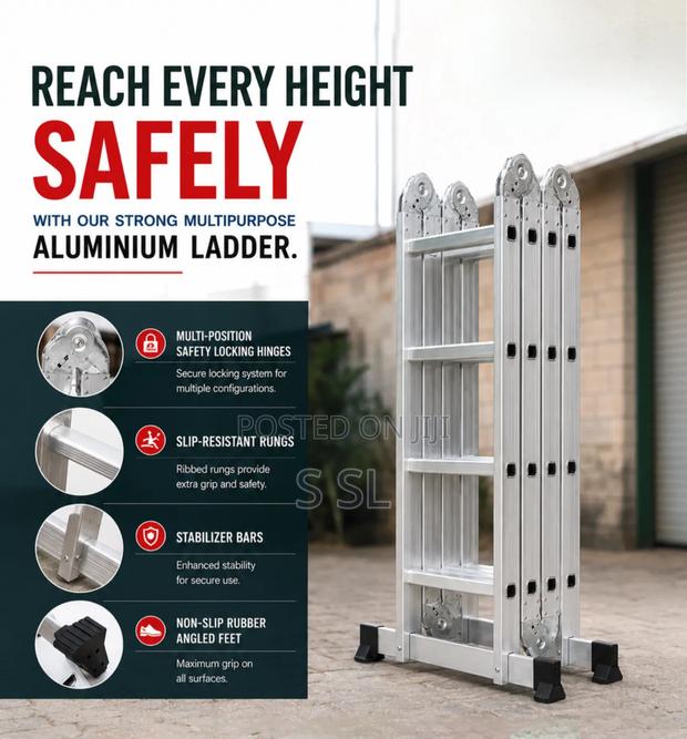 Strong Aluminium Multipurpose Ladder 4x4 - main view
