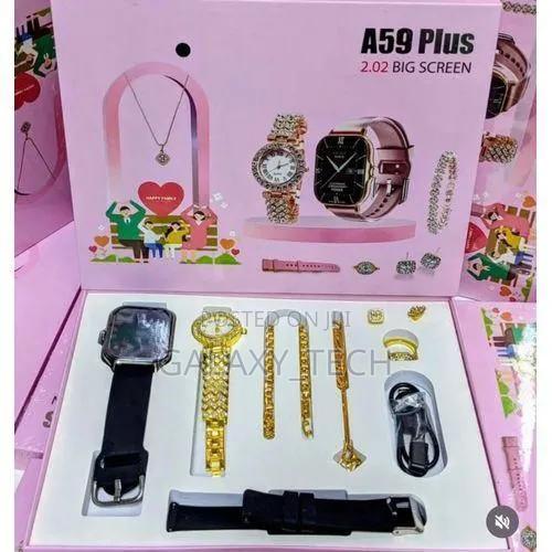 Smart Watch Set A59 Plus 2.02" Big Screen Gift Set