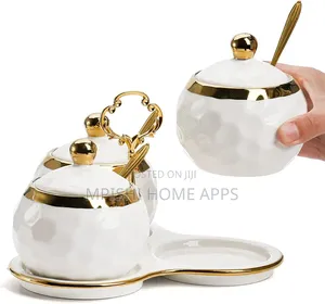 3 in 1 Sugar Canisters With Triangle Shape Stand