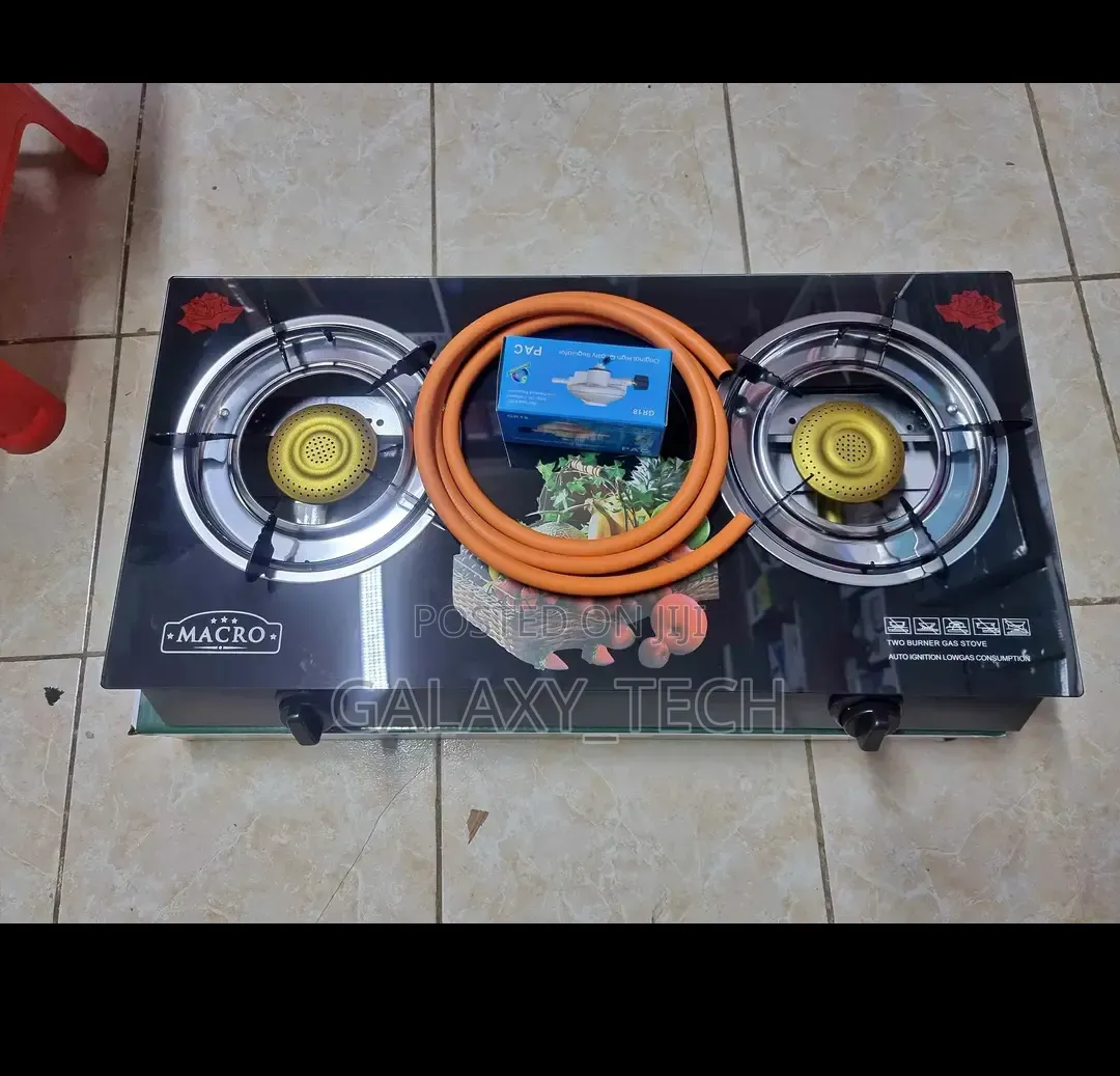 Macro 2-Burner Glasstop Gas Stove