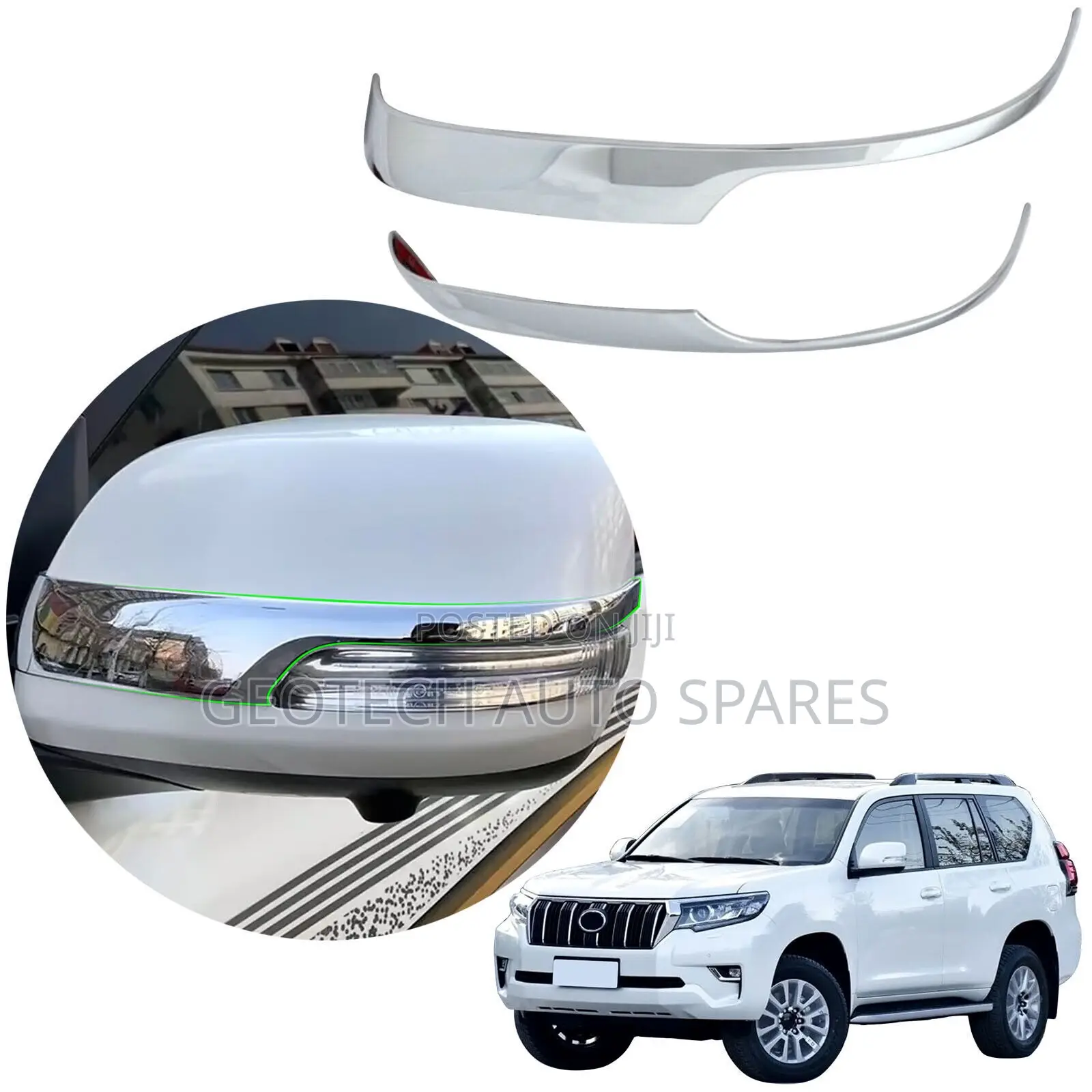 Prado Fj150 Chrome Sidemirror Covers