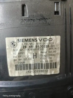 BMW Cluster Speedometer