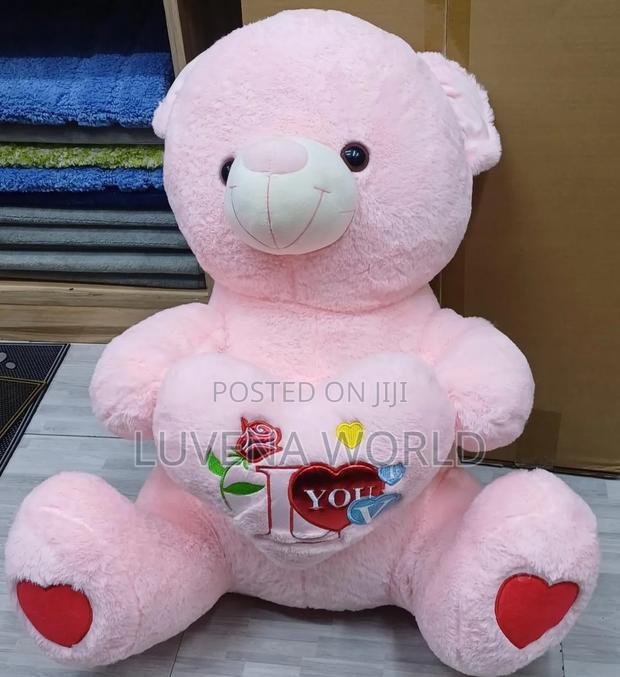 60cm Pink Teddy - main view
