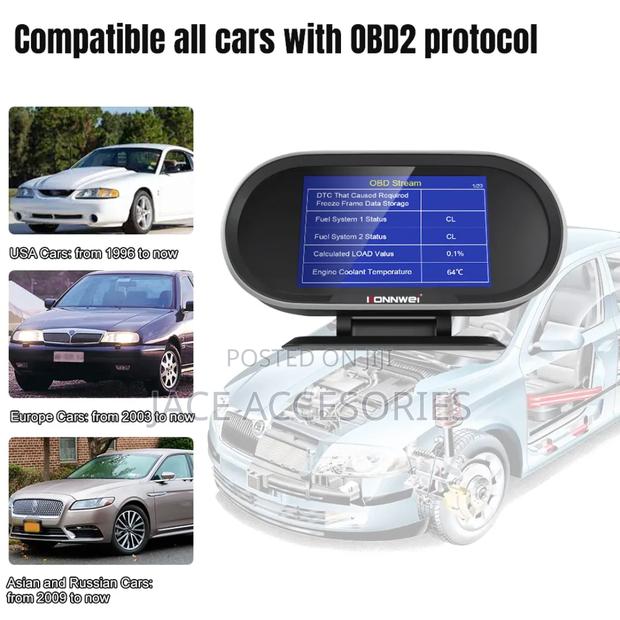 Konnwei on Board Computer Obd 2, Speedometer - thumbnail 4