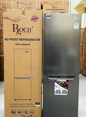 330 Litres Roch No Frost ( *Rfr-400db-B *) Double Door Fridge