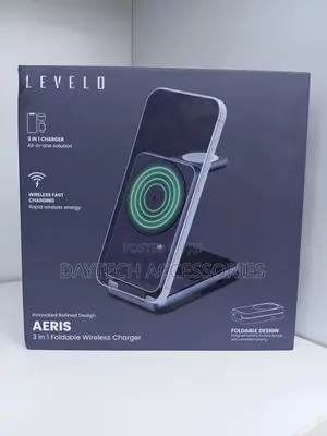 Levelo Aeris 3-in-1 Foldable Wireles Magsafe Charger 15w Fast Charging
