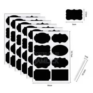 80 Pantry Sticker Labels + 1 Marker Pen