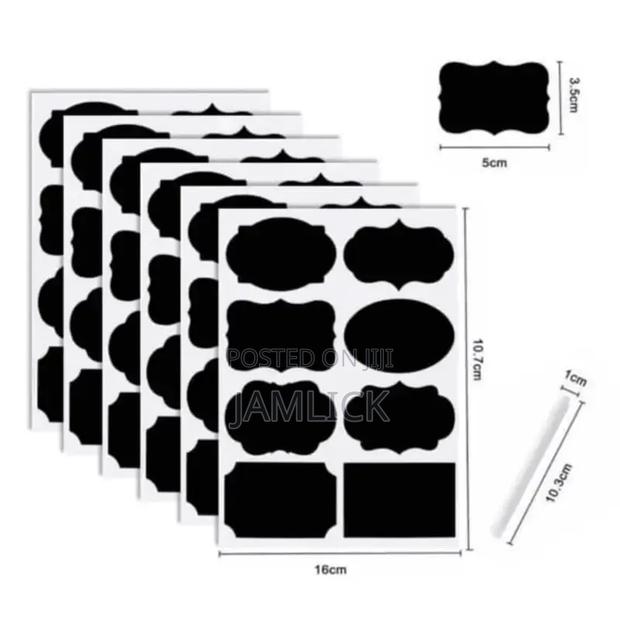 80 Pantry Sticker Labels + 1 Marker Pen