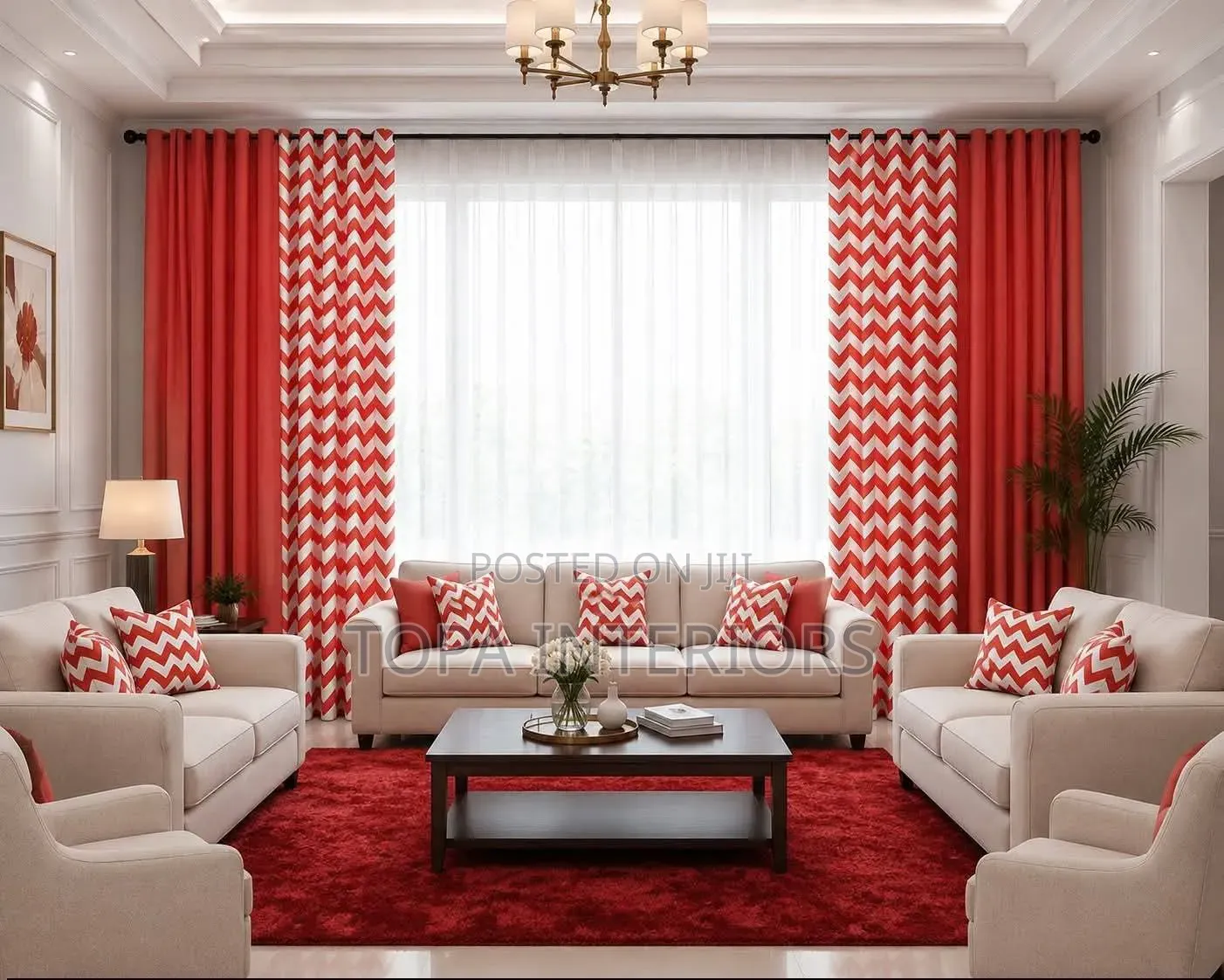 Orange Curtains for Living Room and Bedroom Privacy Drapes