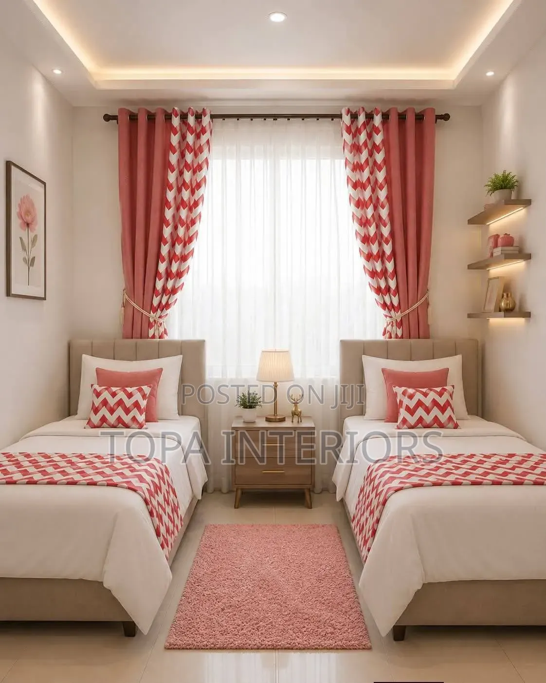 Orange Curtains for Living Room and Bedroom Privacy Drapes