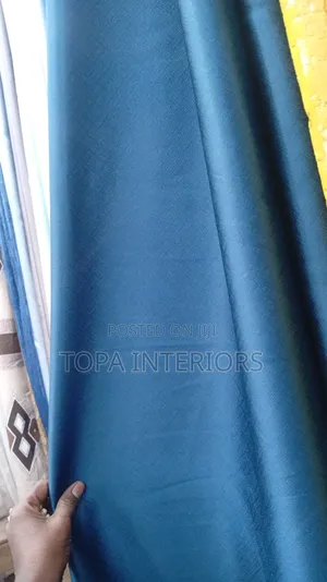Blue Line Blackout Curtains for Home Decoration and Privacy