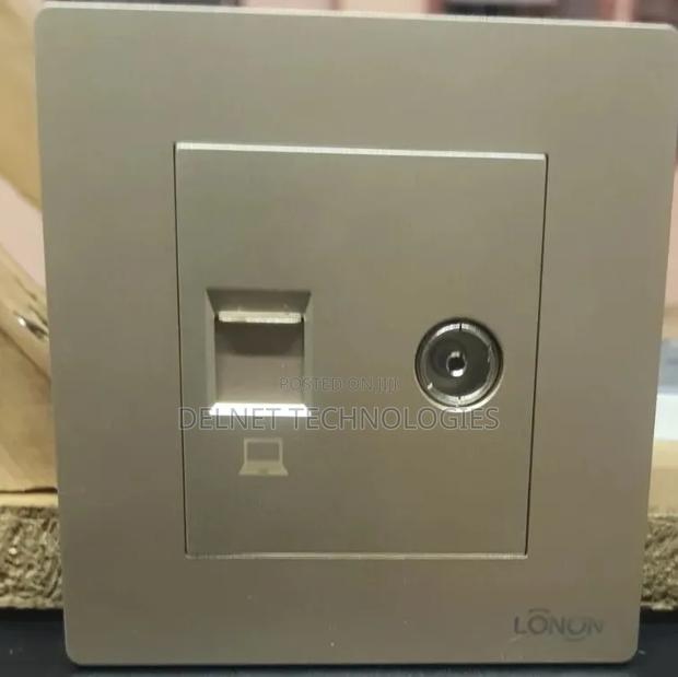 Tv + Computer Faceplate - main view