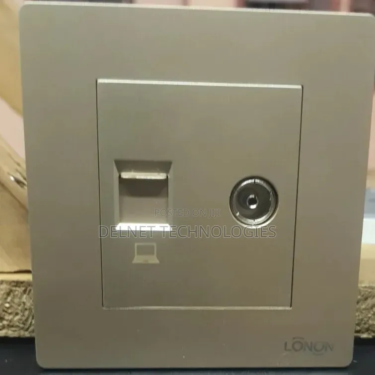TV + Computer Faceplate