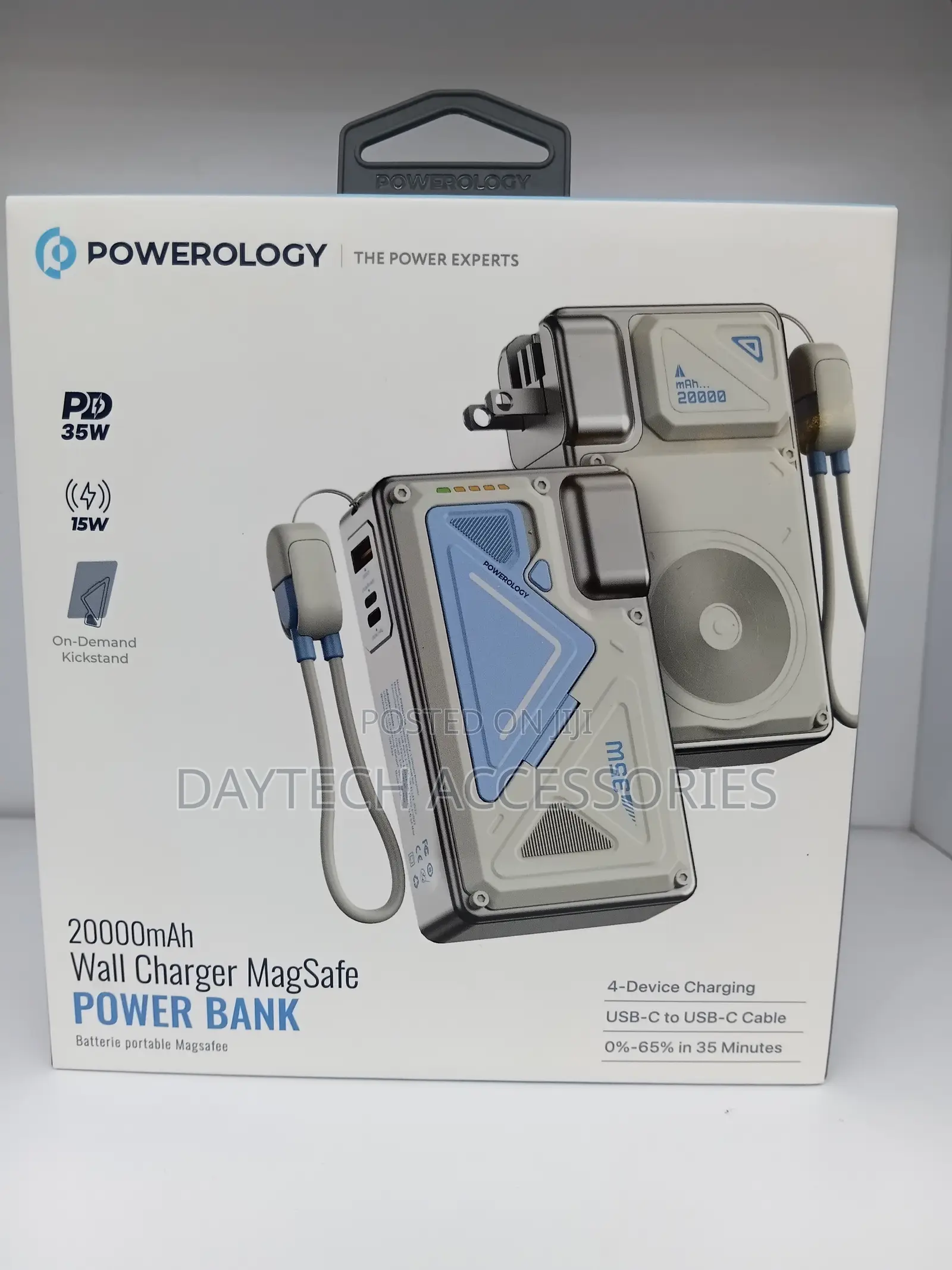 This Is a Powerology 20000mah Wall Charger Magsafe Power Bank