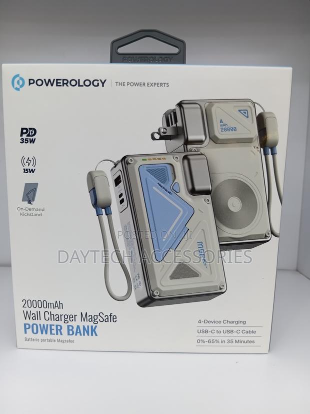 This Is a Powerology 20000mah Wall Charger Magsafe Power Bank